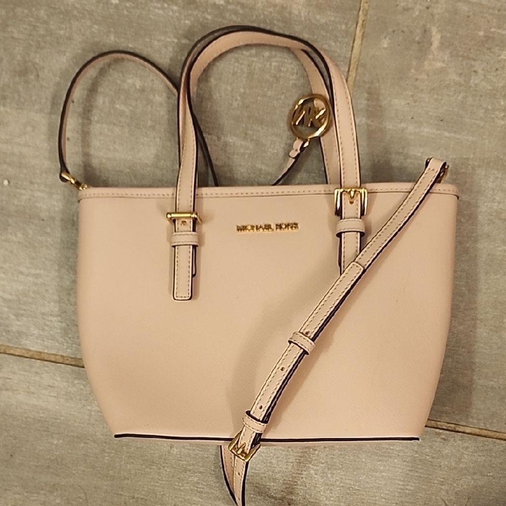Michael Kors Pink Leather Tote Bag
